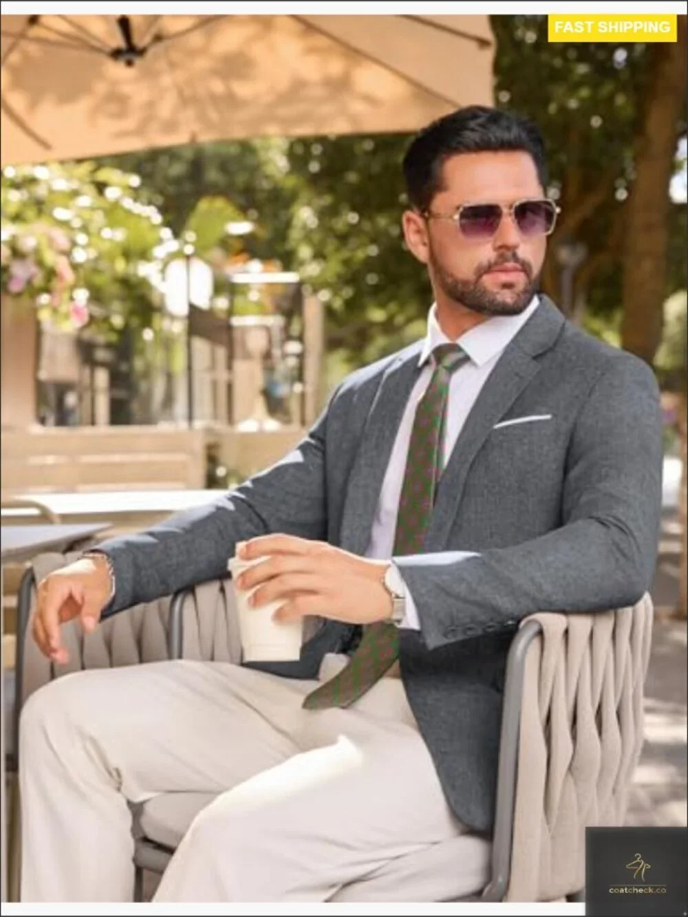 Slim Fit Sport Coat Lightweight Blazer Modern Classic Casual One Button